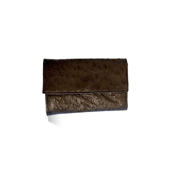 GUCCI Circa 60’s Brown Ostrich leather & Braided Gold Hardware Shoulder Bag - Picture 9 of 15